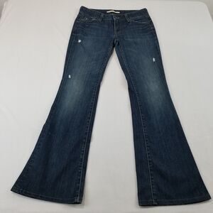Vince Jeans Womens 28 Flare Mykonos Dark Wash Made in USA DV072-2013